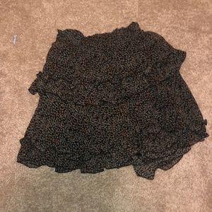 ruffled cute black skirt- only worn once
